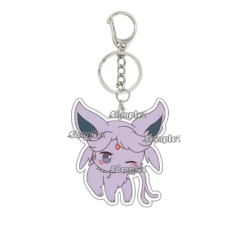 

Anime Funny 5cm Keychain Pendant Acrylic Eevee Umbreon Flareon Vaporeo Car Key Chain Key Ring Accessory Backpack Charm Gifts Toy about 5cm