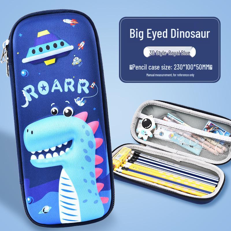 Korean Style 3D Cartoon EVA Pencil Case for Elementary Students - Large Capacity for Boys & Girls