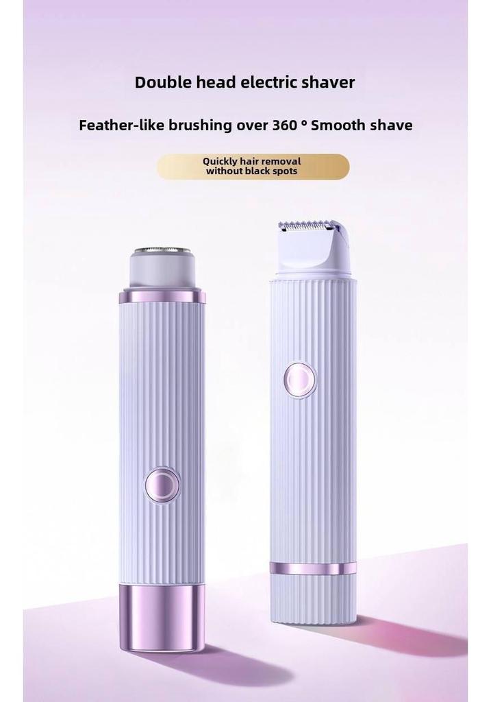Unisex Electric Trimmer for Private Areas - Painless Pubic & Underarm Hair Removal, No Residue.