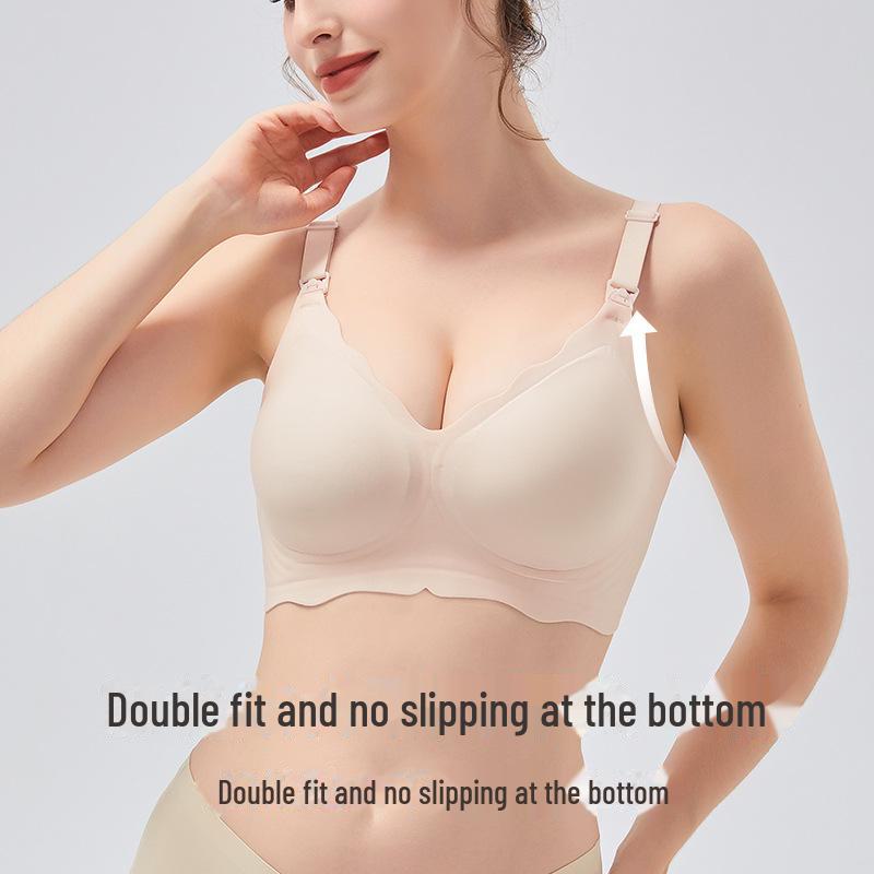 Seamless Summer Nursing Bra: Anti-Sag, Breathable, Thin, Supportive for Pregnant & Postpartum Women