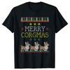 Merry Corgmas Tshirt Corgi Pet Dog Ugly Christmas Classic Tee Tops Round Neck ShortSleeve Fashion Tshirt Casual Tshirts