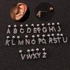 Trendy 26 Letters Tragus Cartilage Earring Women Exquisite Tiny Initial Alphabet Name Helix Earring Piercing Jewelry Gift