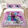 3pcs Olaf Princess Elsa and Anna Frozen Bedding Set, Includes Quilt Cover and Pillowcases, Suitable for All Seasons, Machine Washable, Ideal