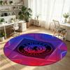 Rangers FC Printed Round Crystal Velvet Rug Soft Non Slip Floor Carpet For Bedroom Holiday Gift