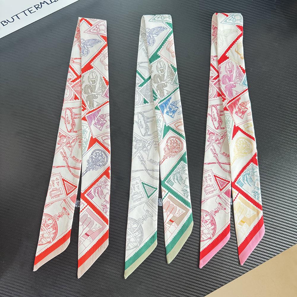 Damen Koreanischer Stil Twillband Wickeltasche und Schal Halstuch