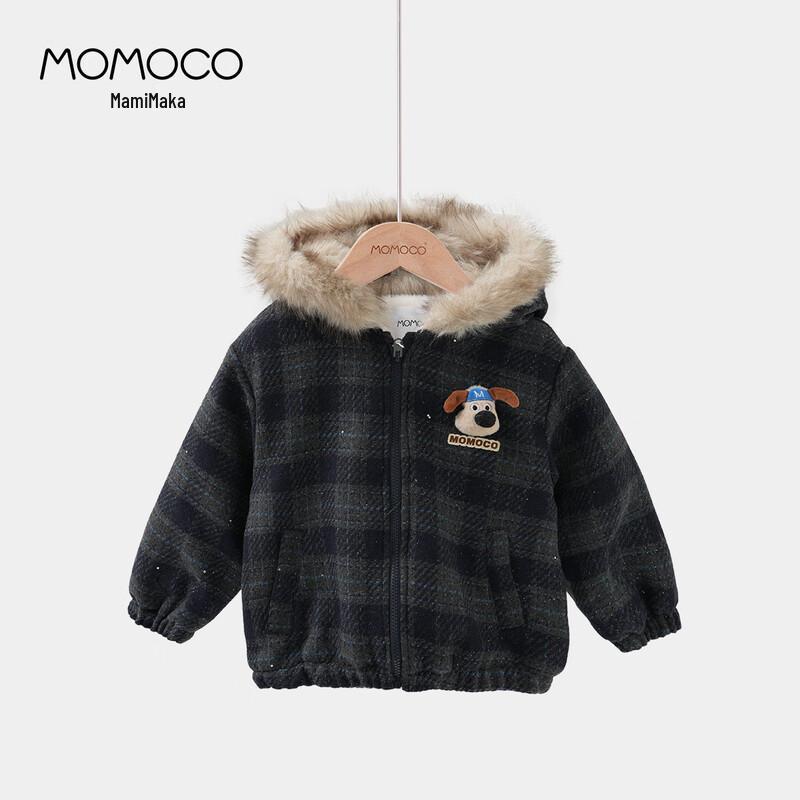 MOMOCO Boys' Winter Fleece-Lined Cotton Jacket