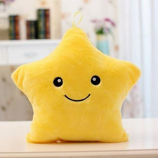 Colorful Luminous Star & Heart Pillow - Cute Christmas & Birthday Gift Decoration