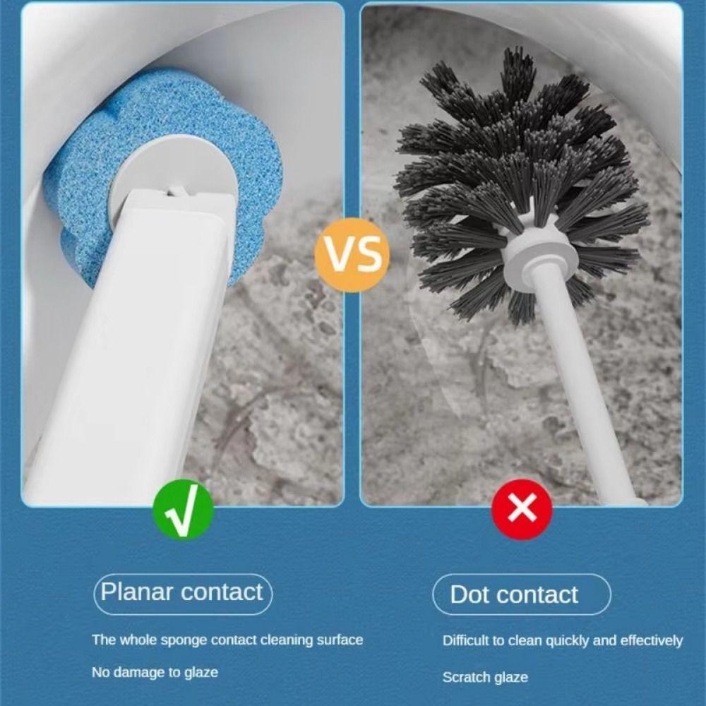 360° Cleaning Toilet Bowl Brush Holder Disposable Toilet Brush Bathroom Cleaning