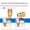 1PCS Male to Female Thread Brass Pipe Connectors Brass Coupler Adapter Threaded Fitting 1/8" 1/4" 3/8" 1/2"