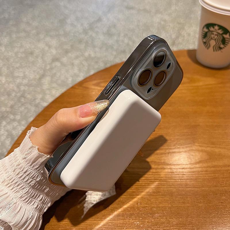 Anwendbar für iPhone16 galvanisiertes Glas dünner Ring magnetische Handyhülle Apple 15 Linsenfolie Schutzhülle