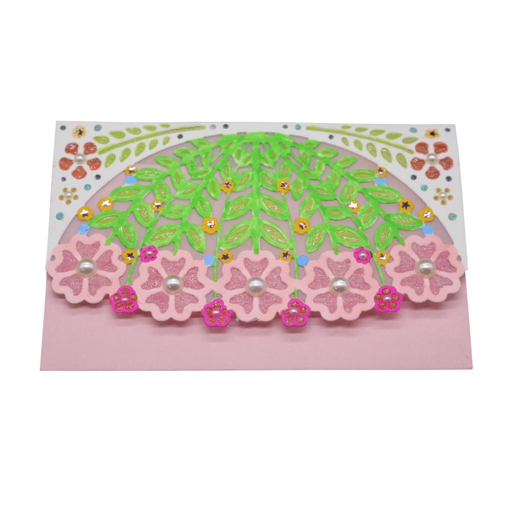 Flower Leaf Umbrella Frame Metal Silvery Stencil Embossing Cutting Dies For Diy Scrapbooking Paper Album Cards Making