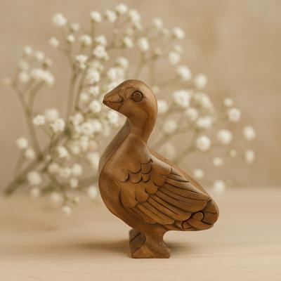 Wooden Secret Puzzle Box, Duck
