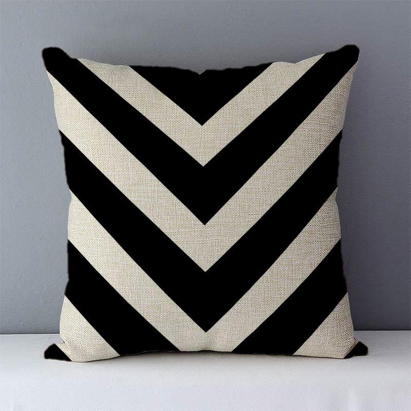 Quality Cozy Popular Geometric Couch Cushion Cover Home Decorative Pillows 45X45Cm For Bed Seat Back Cushions Bedding Pillowcase