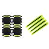 8PCS New Carbon Fiber Car Door Bowl Handle Reflective Paint Anti-collision sticker General-Purpose 3D Carbon Fiber Car Sticker