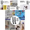 Stylish Pegboard Hook Accessory Holder Compact Storage Shelf Desktop Pen Container