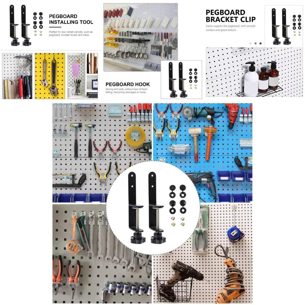 Stylish Pegboard Hook Accessory Holder Compact Storage Shelf Desktop Pen Container