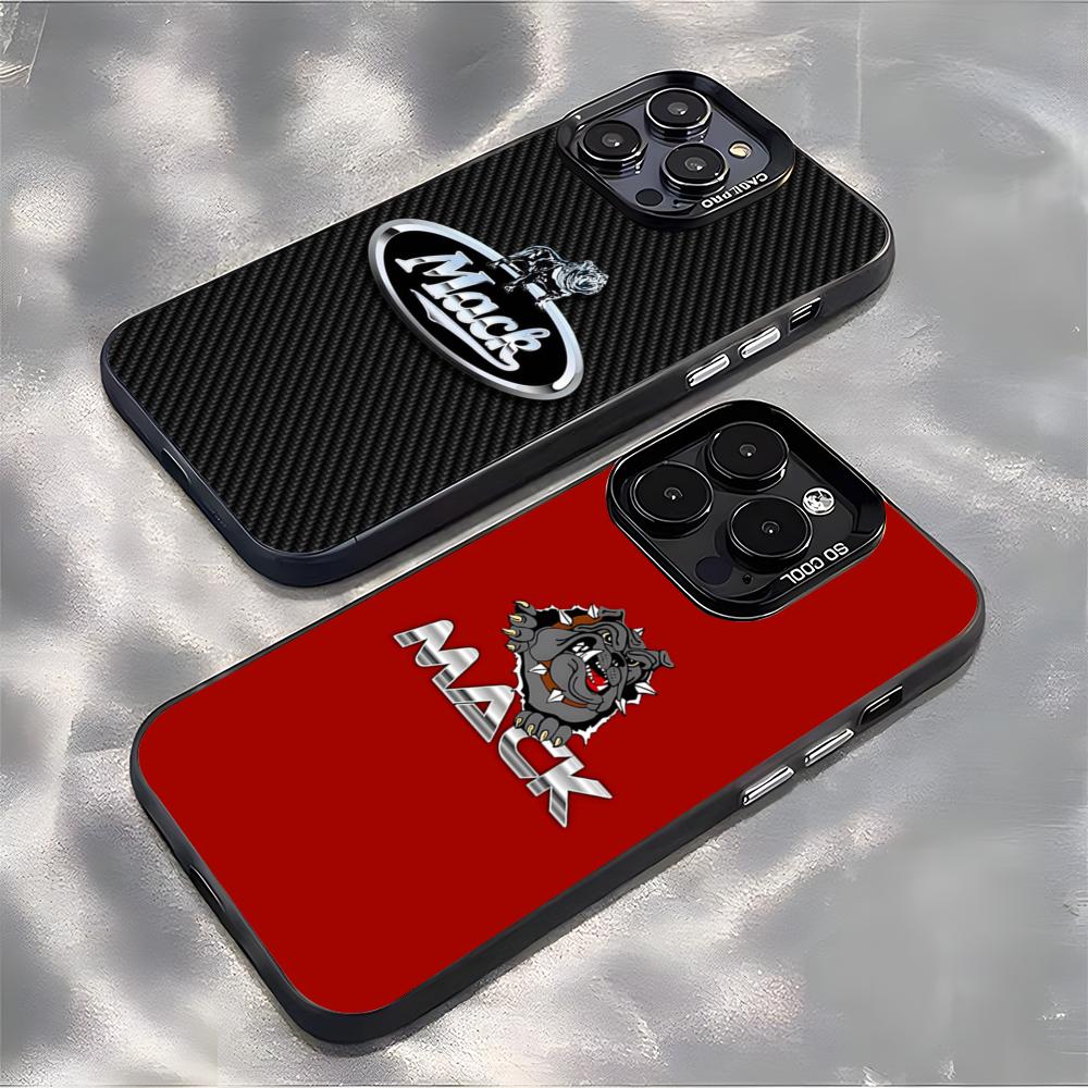 M-mackS Truck-k Logo Phone Case For IPhone 17 Air 16 E 15 14 Plus 13 12 11 Pro Max Colored Silver Cover