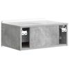 Wall Mounted Nightstand Concrete Grey 49 x 34.5 x 24 cm