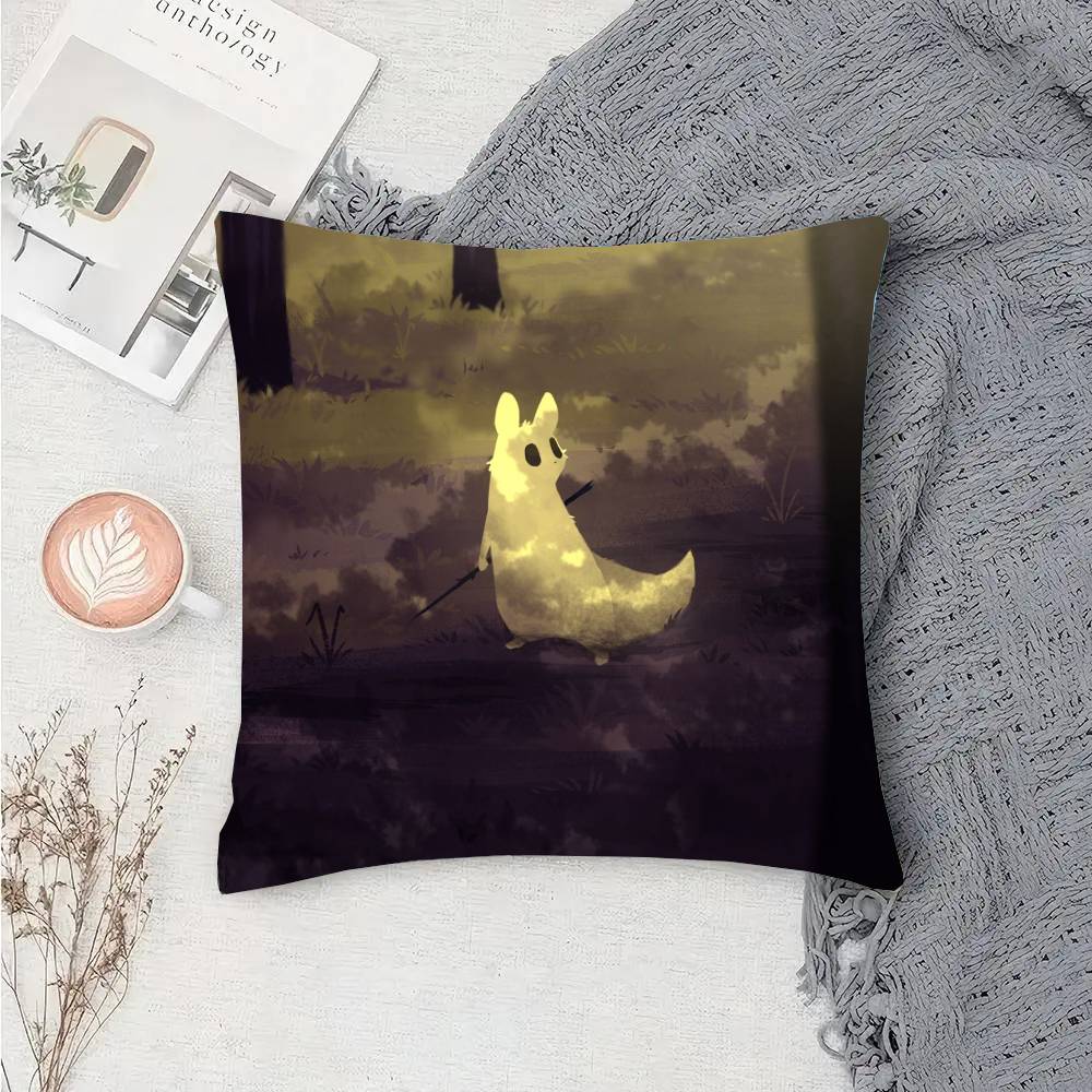 Hot Video Game R-Rain World Pillow Case Fashion Square Pillowcase Bedroom Sofa Room Ins Decoration Leisure