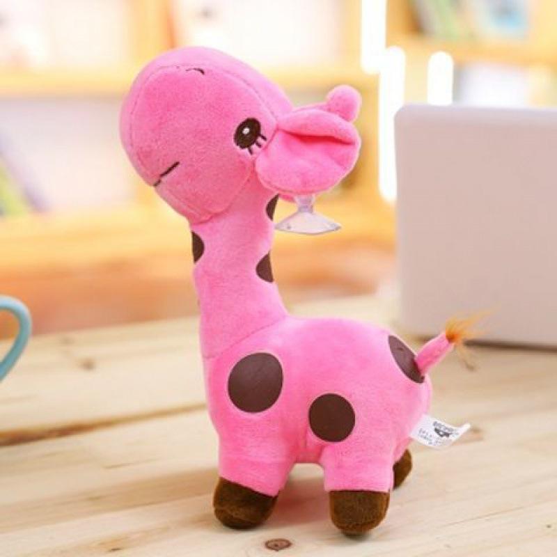 Giraffe Plush Doll Cartoon Soft Deer Pendant Toy Doll Color Birthday Christmas Gift for Kids