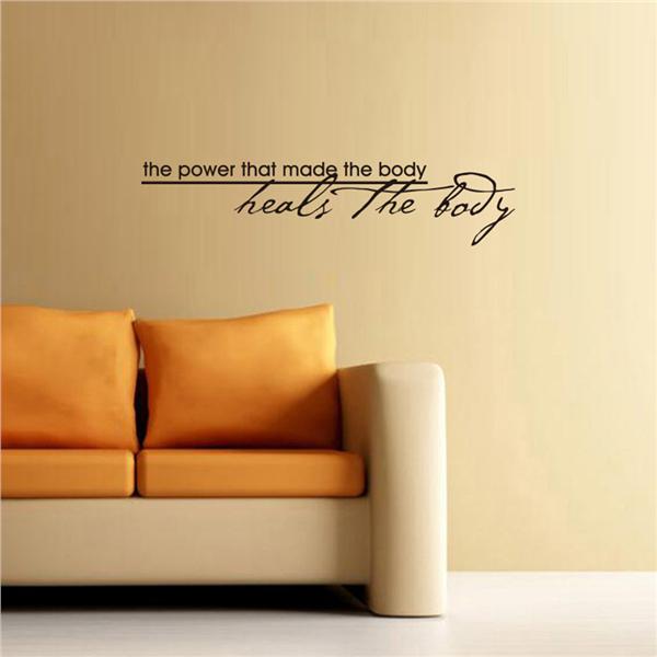 Buy 1PC Self Adhesive Black Non-toxic Removable The Power That Made The