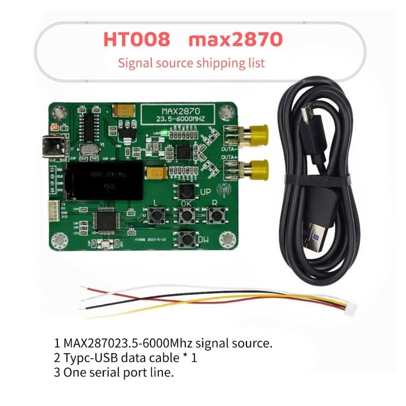 MAX2870 STM32 23.5-6000MHz Signal Source Module USB 5V Powered Frequency and Modes Accessory