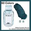 500ml 60 Colors Bottled Fountain Pen Ink Dip Pen Ink School Office Supplies Stationery For JINHAO HONGDIAN MAJOHN