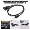 Car RV USB Socket Cabe USB2.0 Auto Car Flush Mount Extension Cord Dashboard Panel Square USB Cable 1M For Motorhome