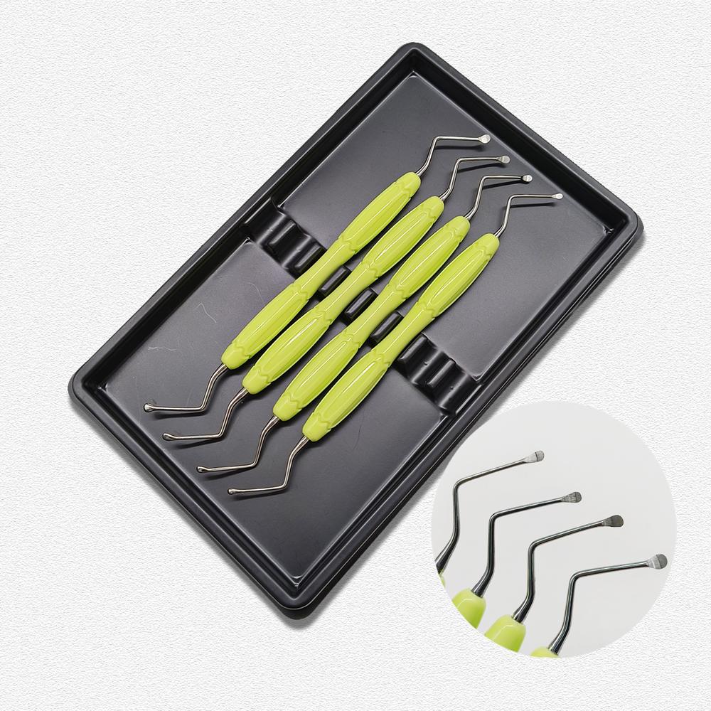 High Quality Handle Dental Scaler Spoon Tooth Cleaning Excavator Restorative Instruments High quality Long tip Spoon Tool