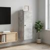 Wall Mounted Cabinet Concrete Grey 33 x 34.5 x 90 cm Particleboard