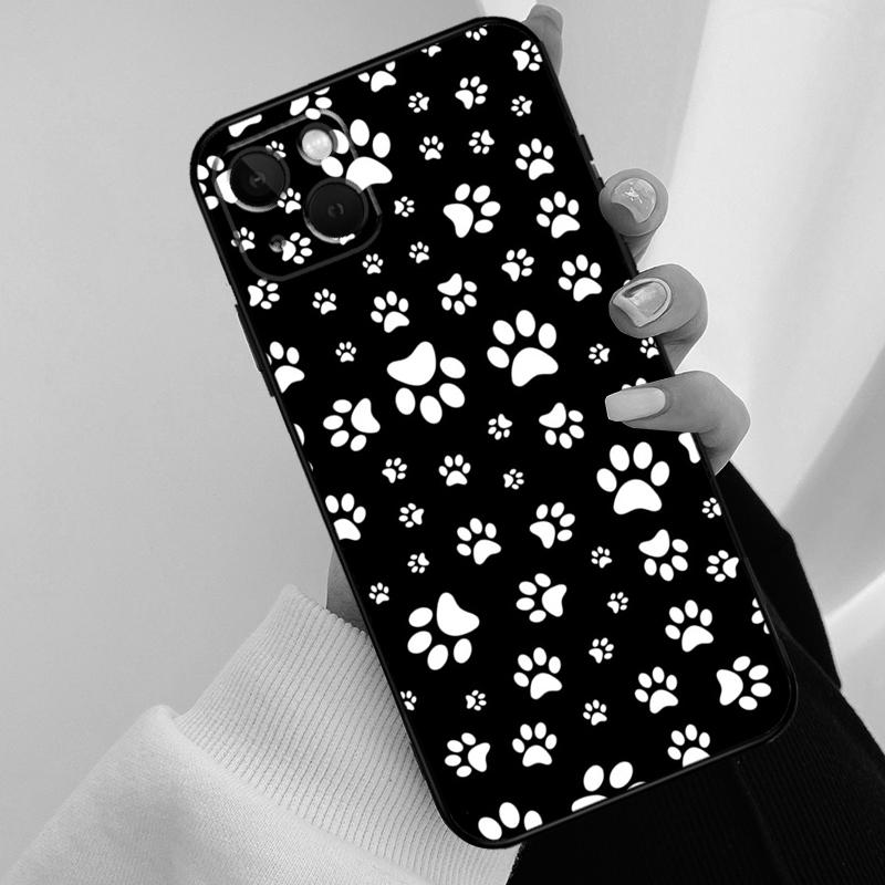 Animal Dog Paw Prints Phone Case For iPhone 17 Pro Max 15 14 13 11 12 16 Pro Max mini 15 16 Plus 16e 17 Air Cover
