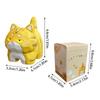 Cartoon Cat Ornament Home Desktop Car Interior Decoration Meow Wood Carving Style Resin Small Ornaments Original Creative Gifts