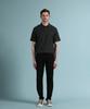 PANICALE Charcoal Texture Polo Shirt