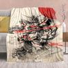 Gundam Anime Flannel Blanket - Soft Warm Perfect for Sofa, Bedding Camping Travel Office Home Decor -QJY