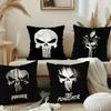 The P-Punisher Logo Pillow Case Plush Fabric Soft Pillowcase Double Sided Print Cushion Cover Household Gifts