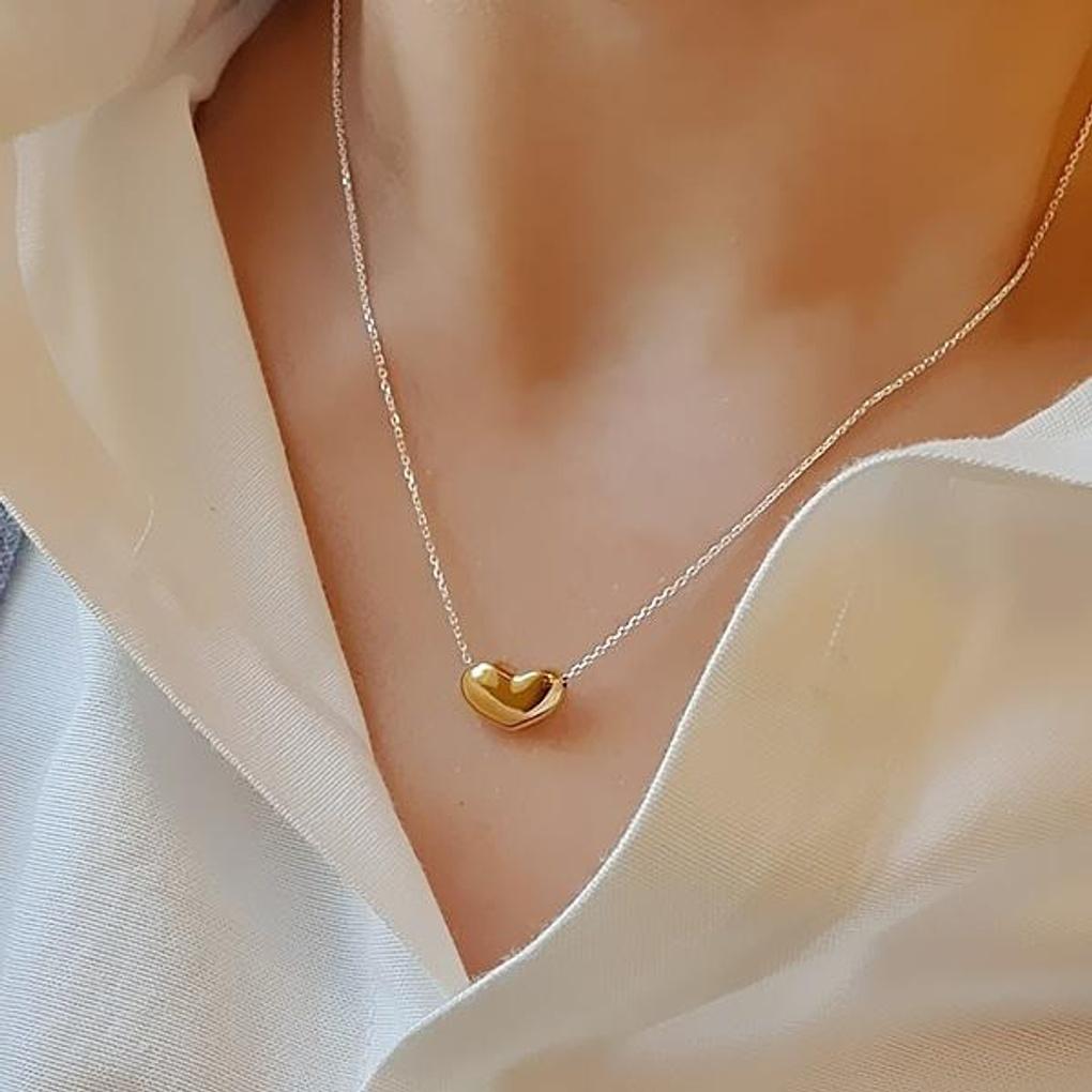 Damers Vardagshalsband Amanda (Sött platt hjärta)