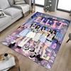 Colorful Girls Pastel Outfits Carpet For Playroom Bedroom Living Room Sofa Home Decorkids Game Area Rug Nonslip Floor Mat