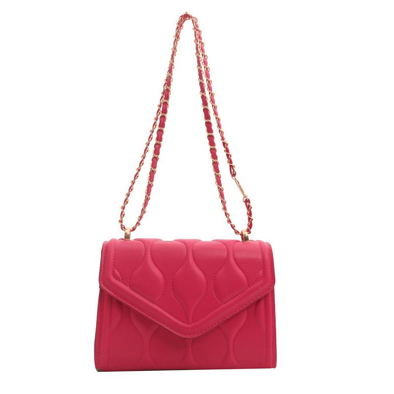 Stylish Black White Purple And Fuchsia Crossbody Chain Bag For Trendy Casual Outfits With Versatile Chic Design