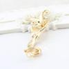 1Pc Ear Cuff Clamp Fine Workmanship Anti Rust Jewelry Rhinestone Butterfly Wing Ear Cuff Clip Earring for Club