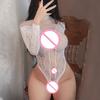 1Pc Sexy Underwear Women Mesh Elasticity Erotic Lingerie Hot Bodysuit Sleepwear Intimates Black White Nightgown
