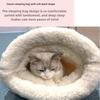Self-warming Cat Bed, Soft Plush Cat Winter Sleeping Bag, Cat Sleeping Bag for Indoor Cats, Cute Pet Puppy Pet Litter Bed