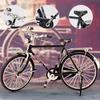 2025 New 51 Pcs DIY Retro Bicycle Model Ornament For Kids, Creative 1:10 Simulation Mini Bicycle Model Scale Kit With Inflator and Briefcase, Finger