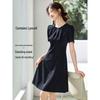Elegant Lyocell Blend A-Line Midi Dress