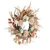Lifelike Silk Flower Wreath with Foliage Charming Artificial Flower Wreath Adornment for Festive Celebrations or Events