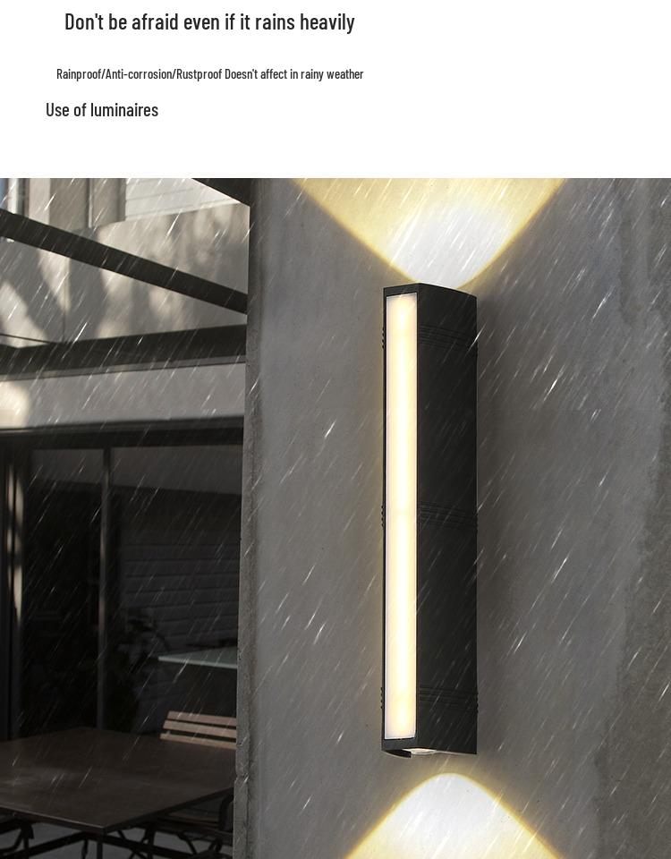 LED Waterproof Outdoor Wall Light for Balcony, Courtyard, and Gate