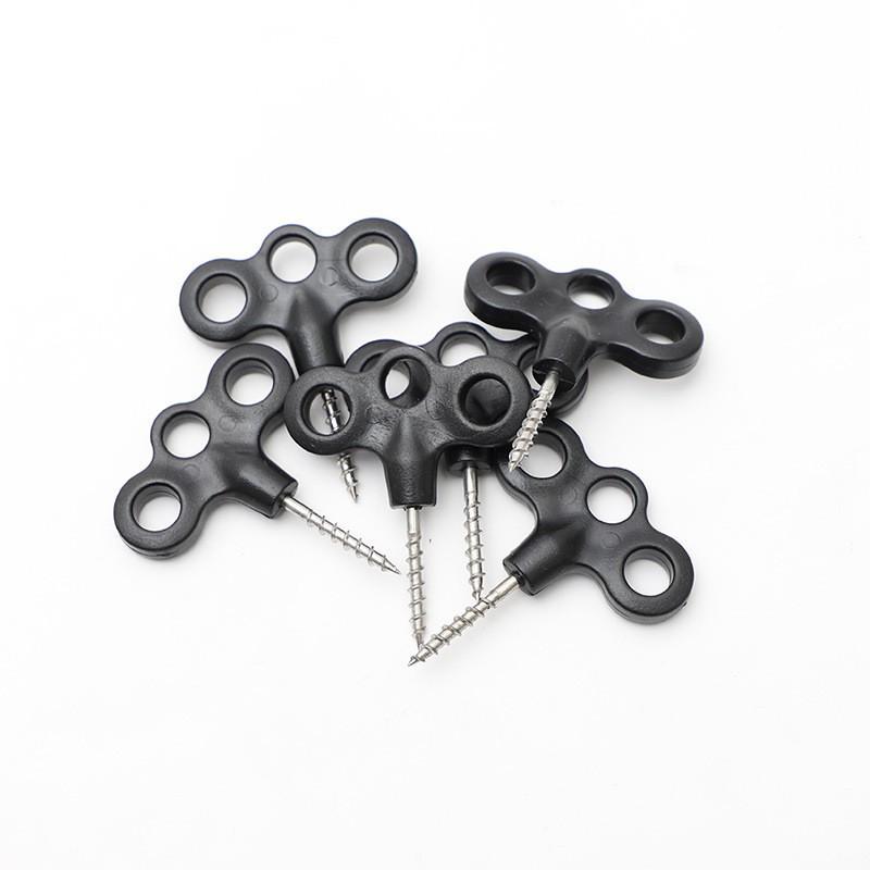 Stainless Steel Luminous Screw Peg for Camping Tents