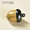 Ebony Rosewood Acorn Color-Block Wooden Ornament Pendant