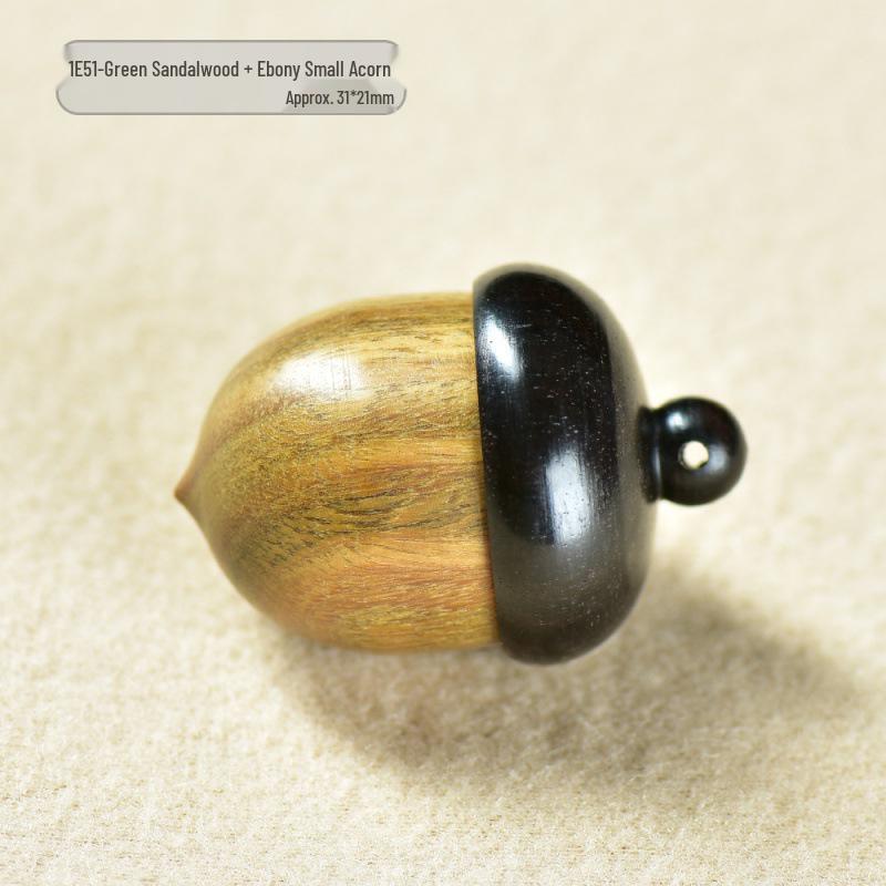 Ebony Rosewood Acorn Color-Block Wooden Ornament Pendant