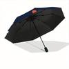 1pc Cherries Cats Automatic Folding Umbrella Portable Collapsible Design, 8-Rib Iron Frame, Durable Fabric, All-Season Casual Outdoor 150