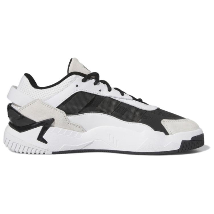 Adidas Originals Niteball 2.0 Anti-Slip Wear-Resistant Mid-Top Casual Shoes Unisex Black White Sneakers FZ5799